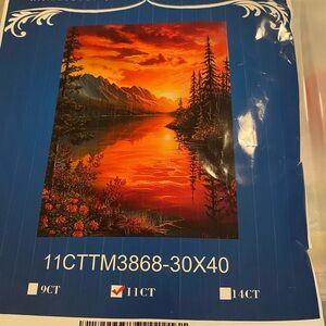 Sunset Lake cross stitch Kit